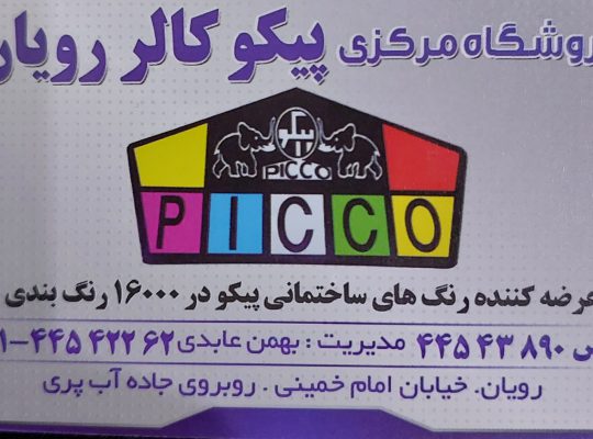 فروشگاه مرکزی پیکو کالر عابدی رویان