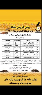 پرورش ملکه کارنیکای آلمان شهبازی اردبیل زنبورعسل