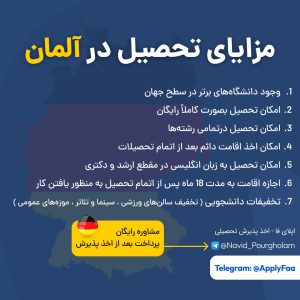 پذیرش تحصیلی در آلمان اخذ ویزا تحصیلی در آلمان