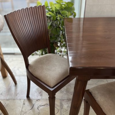 تولیدی میز صندلی ناهار خوری ساری تولیدی جلو مبلی عسلی ساری