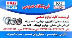 بلبرینگ در بوشهر فروشگاه ندومی