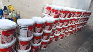 پوش رنگ نیم پلاستیک دبه Polidor