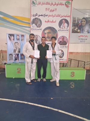 آموزش تکواندو ژیمناستیک کاراته وشوو کیک بوکس کیو کوشین رودسر باشگاه رزمی مبارز استاد ابوذر شرافتی