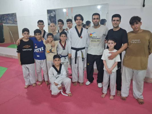 آموزش تکواندو ژیمناستیک کاراته وشوو کیک بوکس کیو کوشین رودسر باشگاه رزمی مبارز استاد ابوذر شرافتی