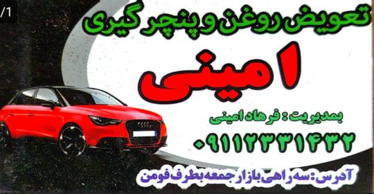 تعویض روغنی بازار جمعه تعویض روغنی امینی