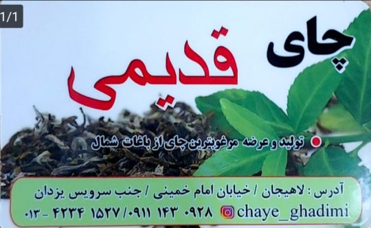 چای لاهیجان چای قدیمی